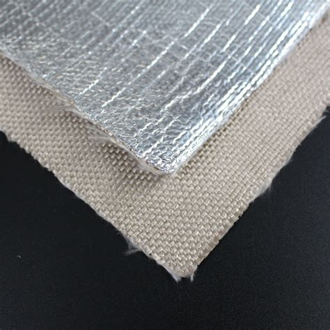 aluminum foil coated fiberglass fabric|Fiberglass fabrics with heat reflecting coating.